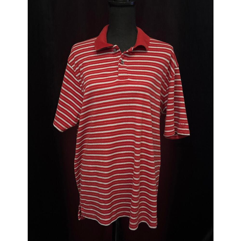 IZOD Men's Red Stripped Polo Shirt